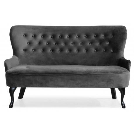 Sofa "diYana 3H DARK GREY", L140xA67xH86 cm