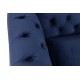 Canapea 3 locuri "Chesterfield PETROL BLUE" L203xA86xH80 cm